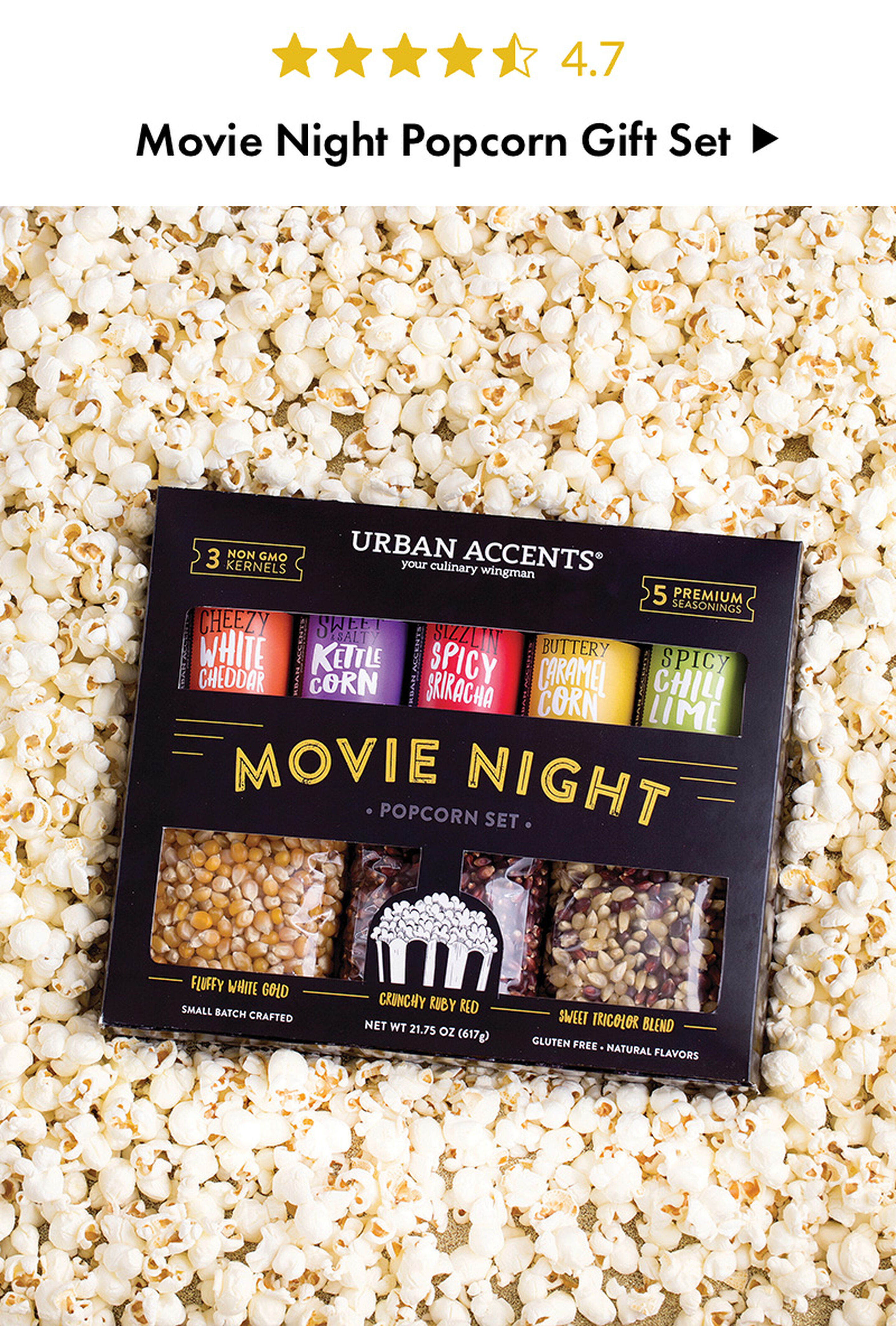 Movie Night Popcorn Gift Set