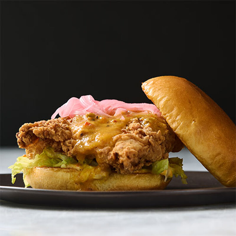 Crispy Curried Mango Chicken Sandwiches