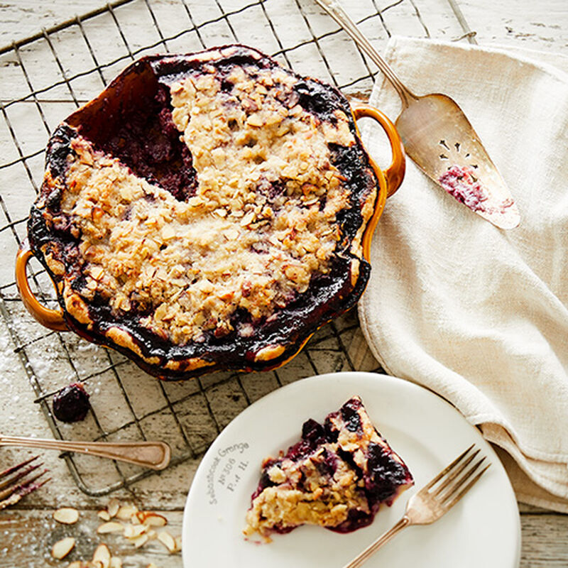 Cherry Almond Crumb Pie