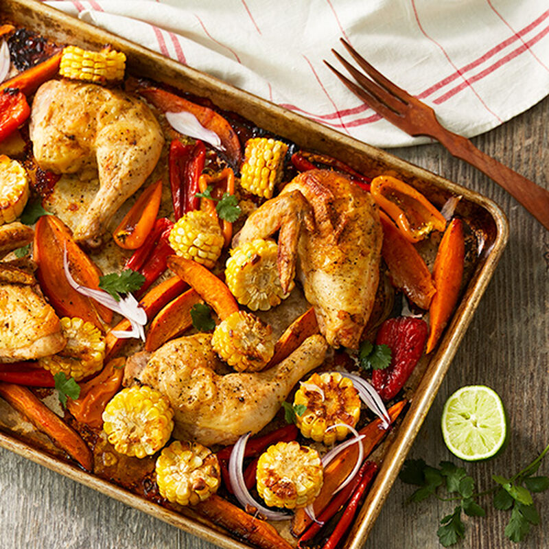Cilantro Lime Chicken Sheet Pan Dinner