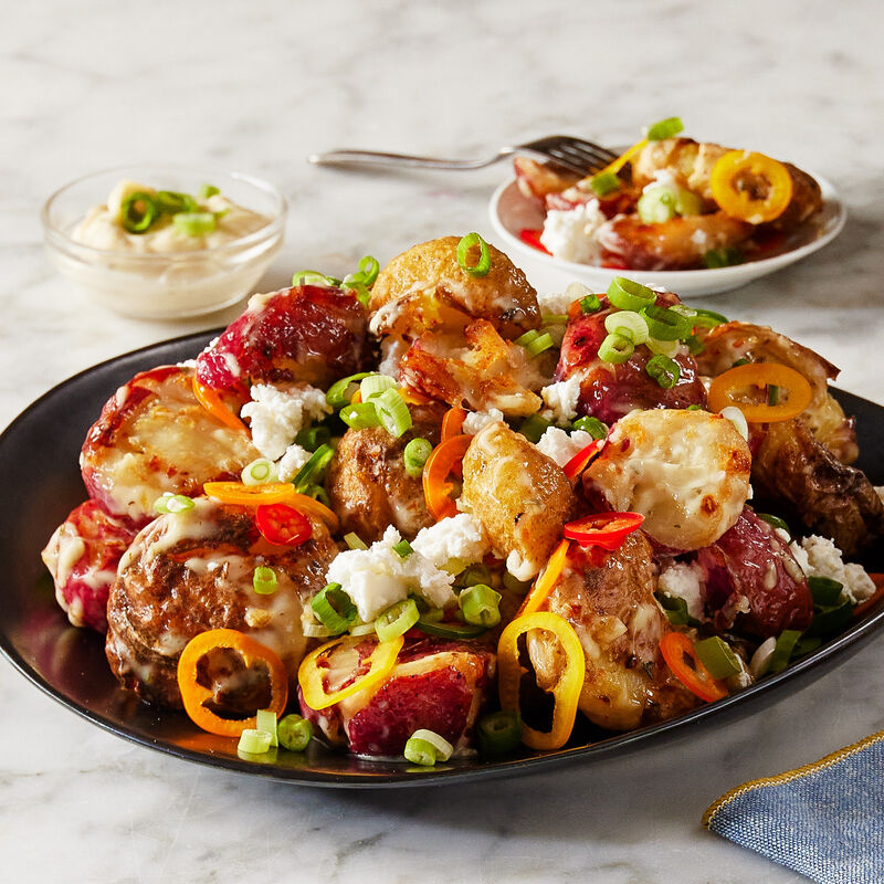Crispy Potato Salad with Goat Cheese