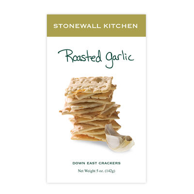 Roasted Garlic Crackers