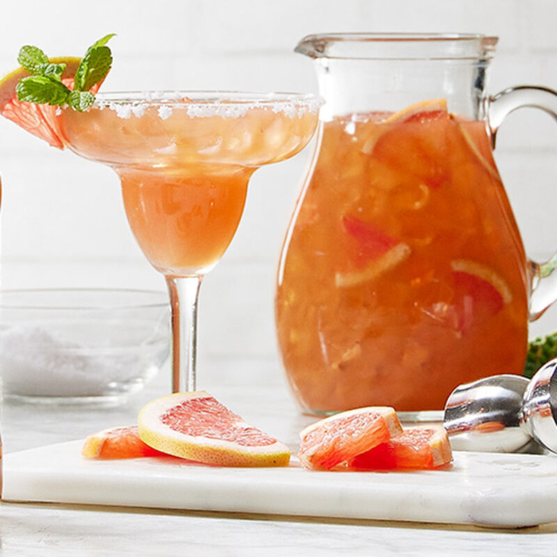 Pink Grapefruit Margarita and Grapefruit Sparkler