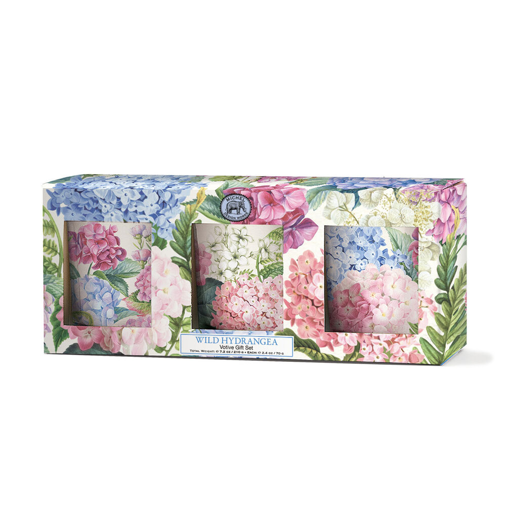 Wild Hydrangea Votive Gift Set