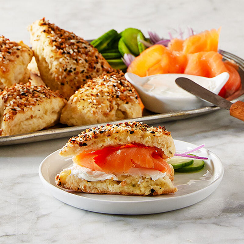 Everything Scone Salmon Sandwich