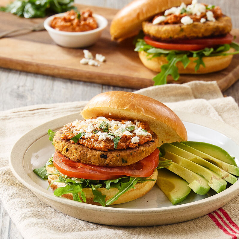 Mediterranean Chickpea Burgers