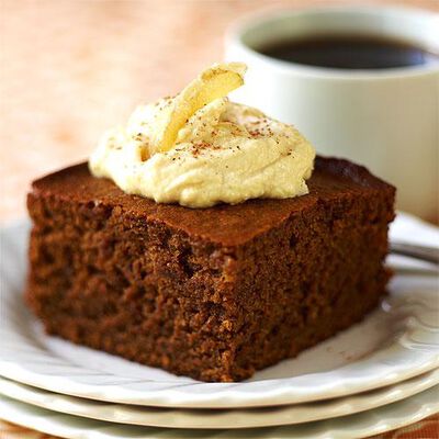 Gingerbread with Caramel Sauce
