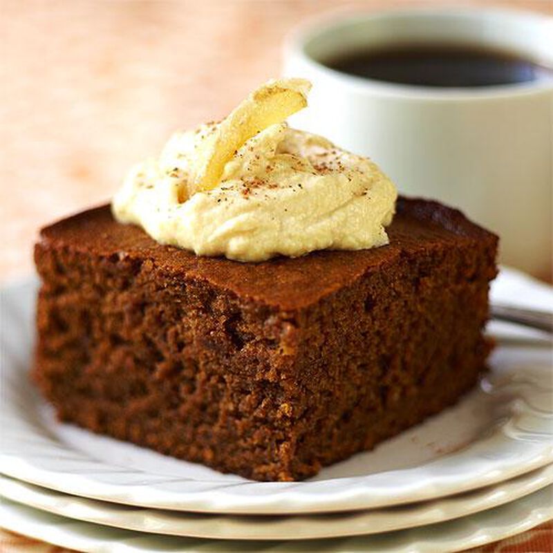 Gingerbread with Caramel Sauce