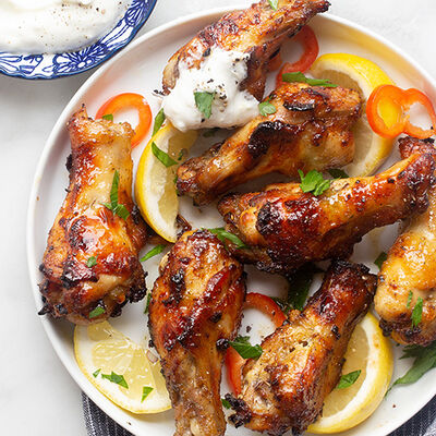 Crispy Athenian Herb Air Fryer Wings