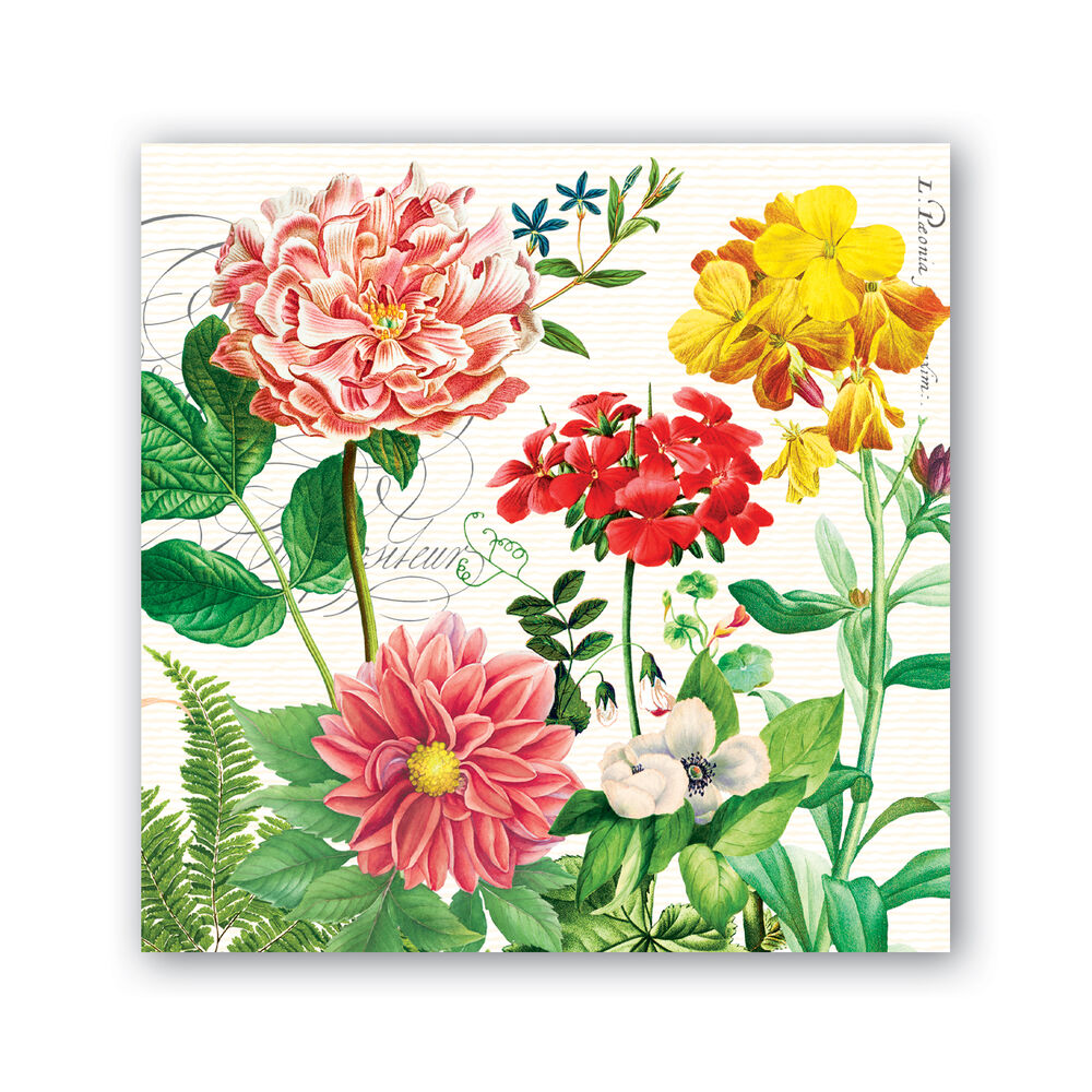 Poppies and Posies Cocktail Napkins