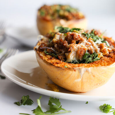 Spaghetti Squash Sausage Bake