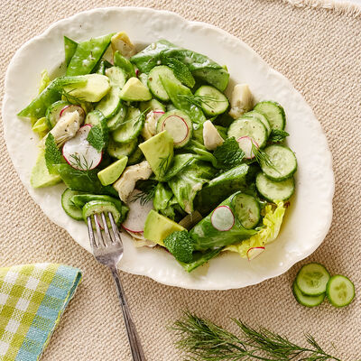 Creamy Avocado Cilantro Spring Salad