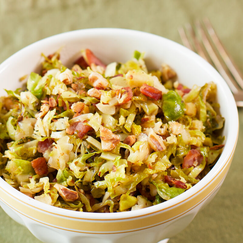 Bourbon Bacon Brussels Sprout Salad