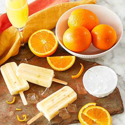 Mimosa Popsicles
