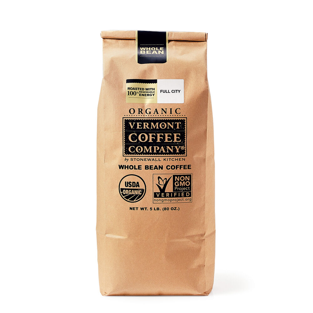 Organic Full City Bulk Whole Bean Coffee - 80 oz.