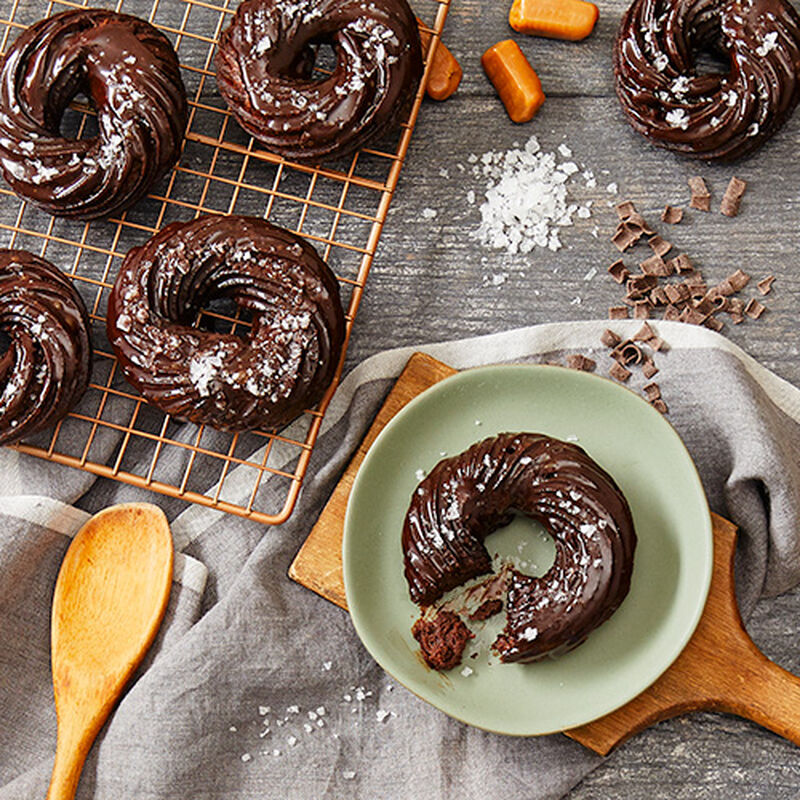 Milk Chocolate Sea Salt Crullers