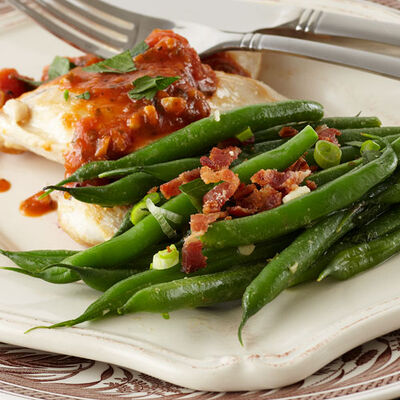 Blue Cheese Herb Mustard Green Beans