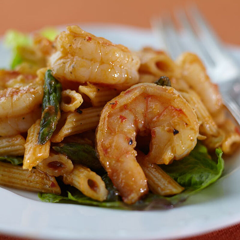 Curried Roasted Garlic Prawn Salad