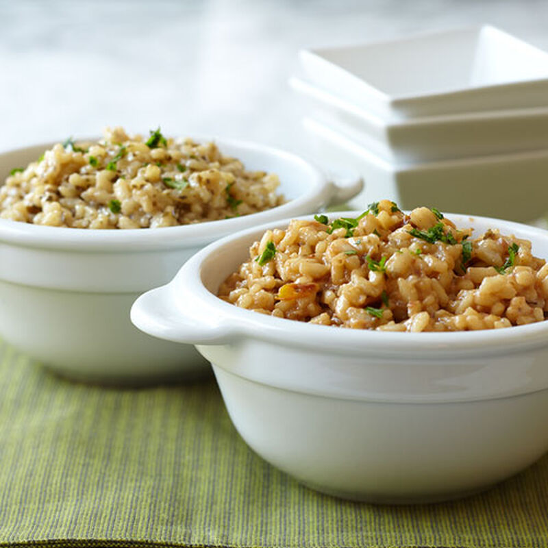 Risotto with Sun-Dried Tomato or Basil Pesto