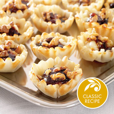 Fig, Walnut & Blue Cheese Mini Cups