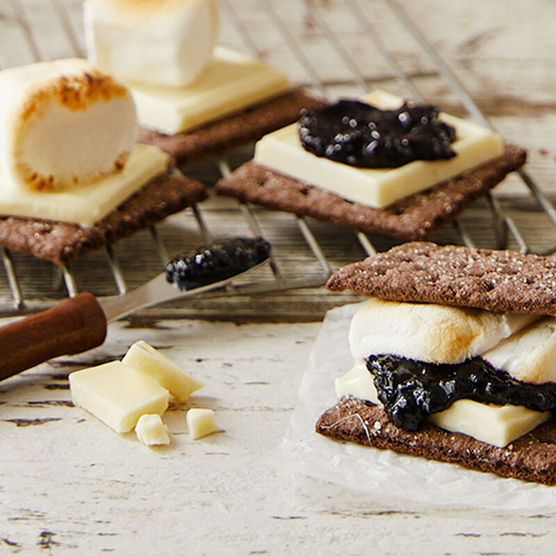 White Chocolate and Jam S'more