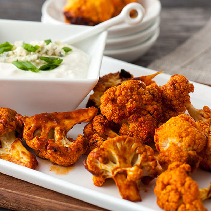 Buffalo Roasted Cauliflower