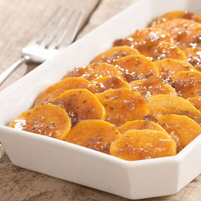 Glazed Sweet Potato Slices