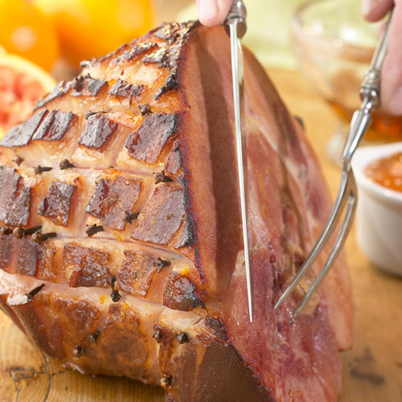 Maple Glazed Ham with Maple Mustard Sauce