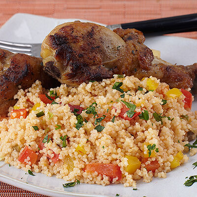 Peach Salsa Couscous
