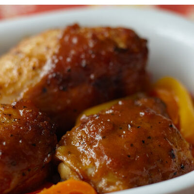 Apricot Mustard Glazed Chicken