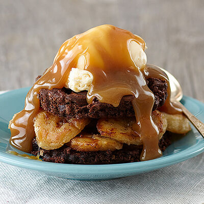 Triple Fudge Brownie Napoleon