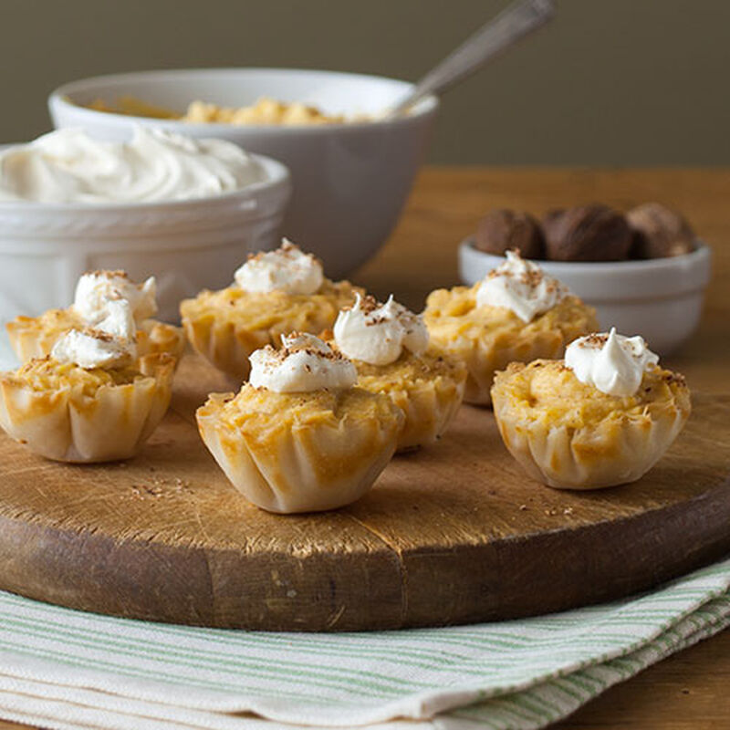 Pumpkin Chiffon Tartlets