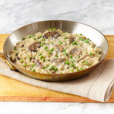 Roasted Garlic Mushroom Risotto