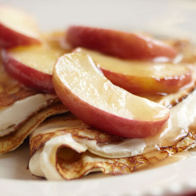 Apple Butter Filled Crepes