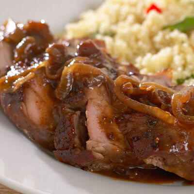 Pork Chops with Fig and Ginger Jam