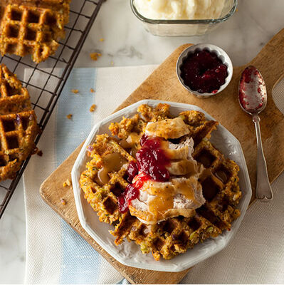 Thanksgiving Leftovers  Waffle