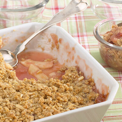 Sour Cherry Apple Crisp