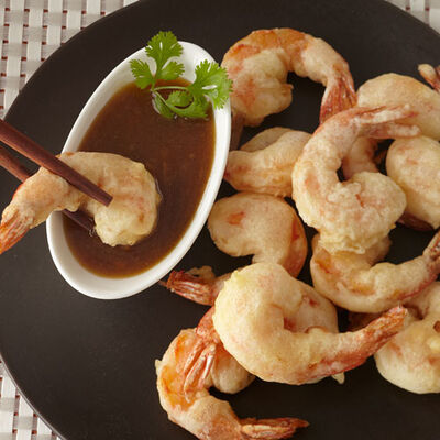 Tempura Shrimp with Orange Wasabi Sauce