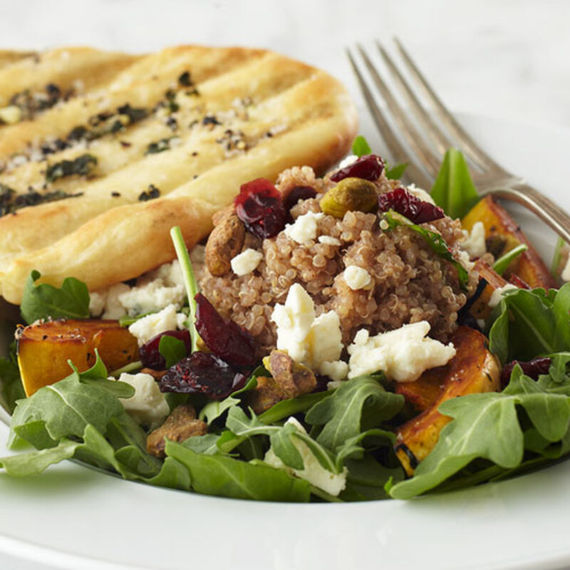 Sesame, Quinoa, Butternut Squash, and Pear Salad