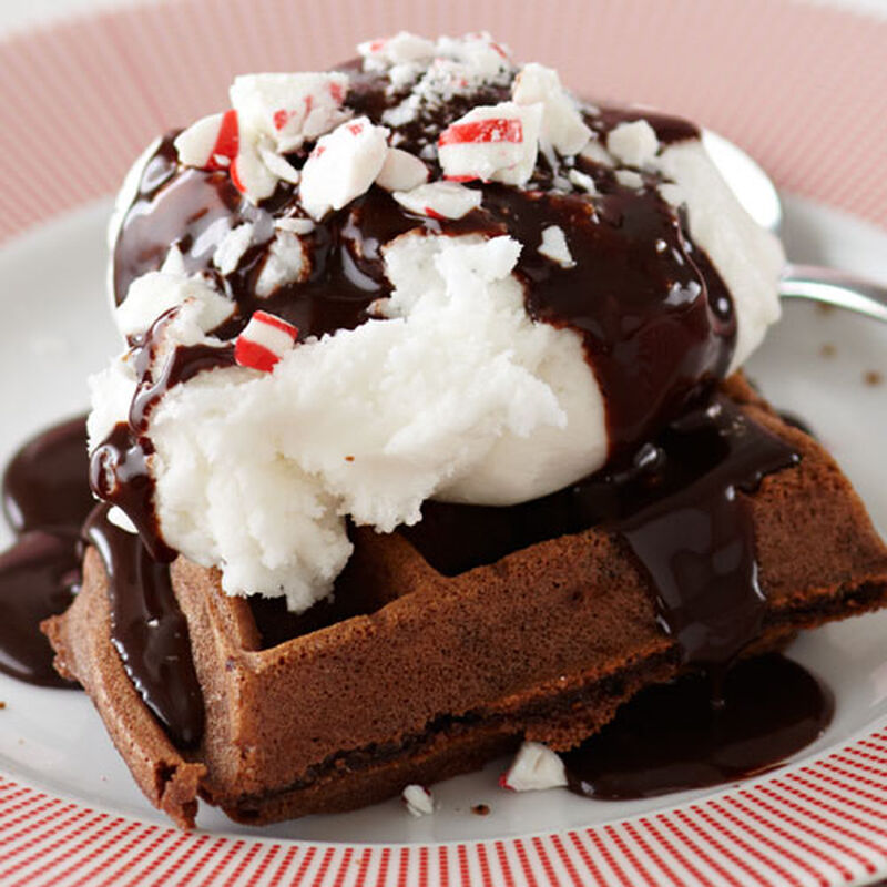 Waffled Chocolate Peppermint Sundae