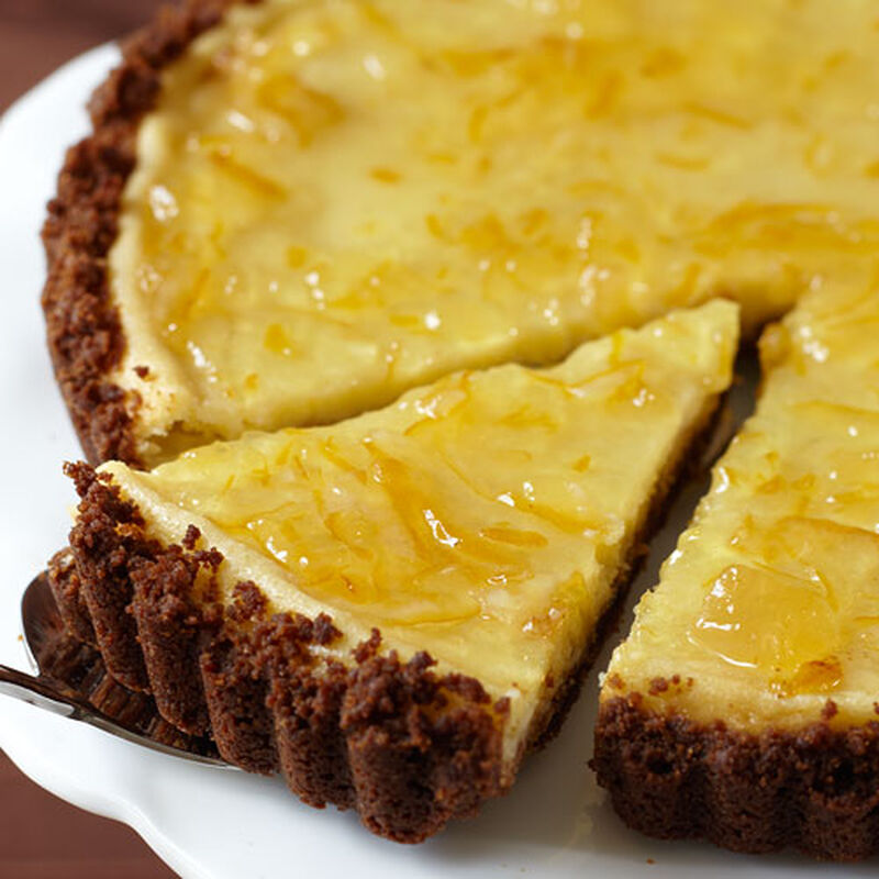 Lemon Pear Cheesecake Tart