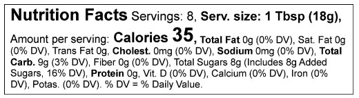 Product nutrion image