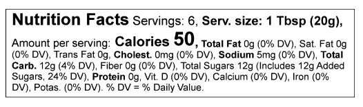 Product nutrion image