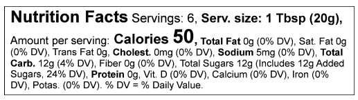 Product nutrion image