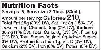 Product nutrion image