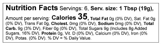 Product nutrion image